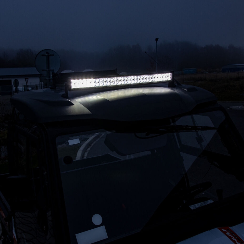 ΦΩΤΕΙΝΉ ΜΠΆΡΑ LED SHARK 30", ΚΑΜΠΎΛΗ, 180W, R 810 MM - 5D
