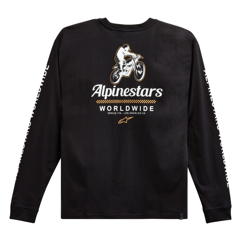 Alpinestars Authenticated Tee μαύρο και λευκό