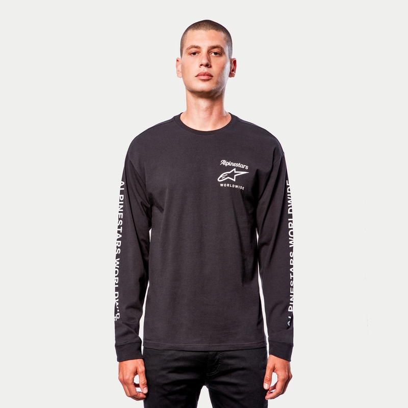 Alpinestars Authenticated Tee μαύρο και λευκό