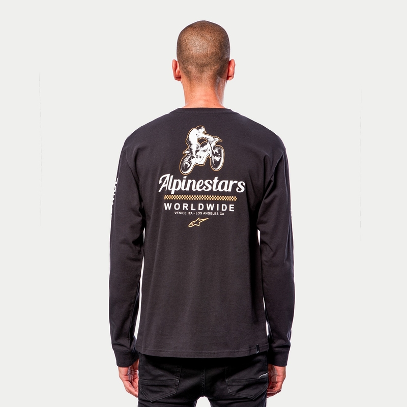 Alpinestars Authenticated Tee μαύρο και λευκό