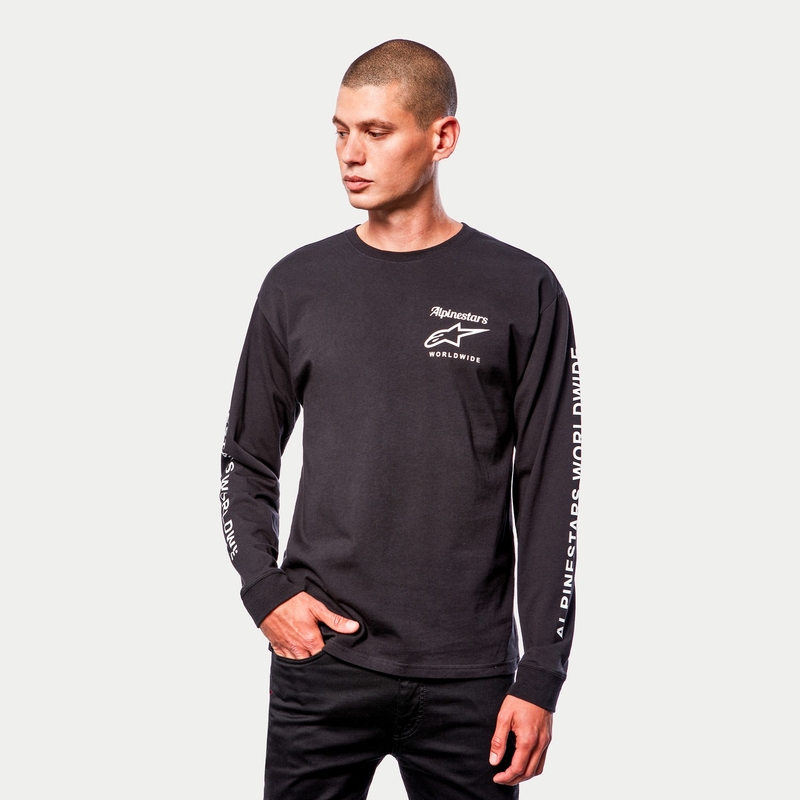 Alpinestars Authenticated Tee μαύρο και λευκό