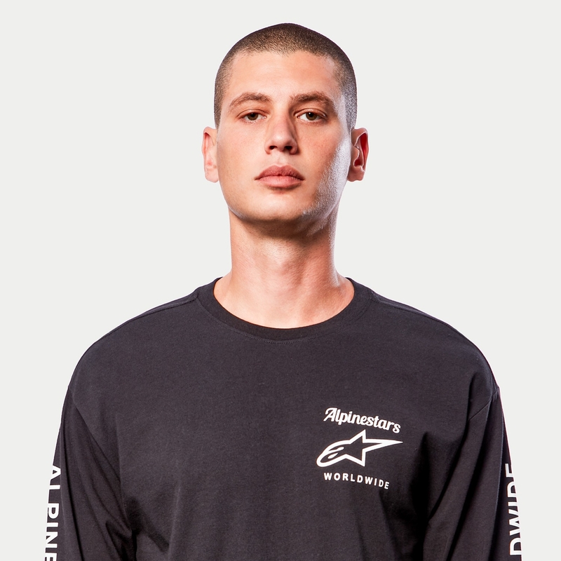 Alpinestars Authenticated Tee μαύρο και λευκό