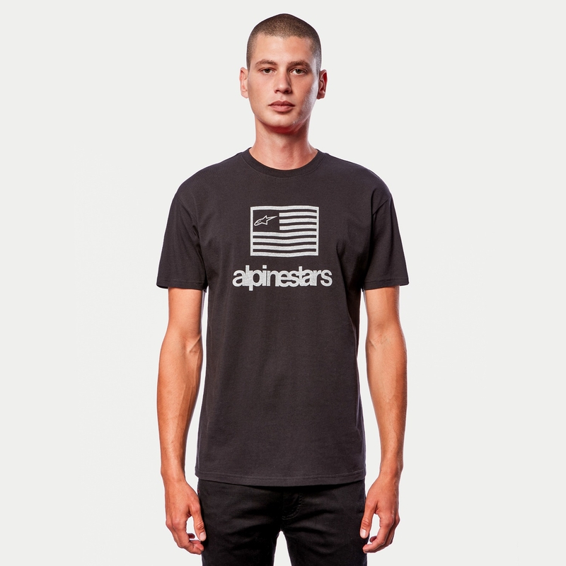 Alpinestars Flag Tee μαύρο και λευκό