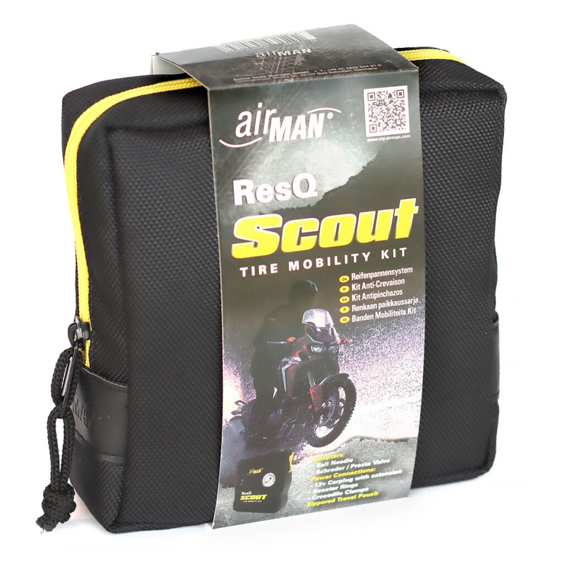 Κιτ επισκευής ελαστικών AirMan ResQ Scout με συμπιεστή + 100ml ξαναγεμίσματος