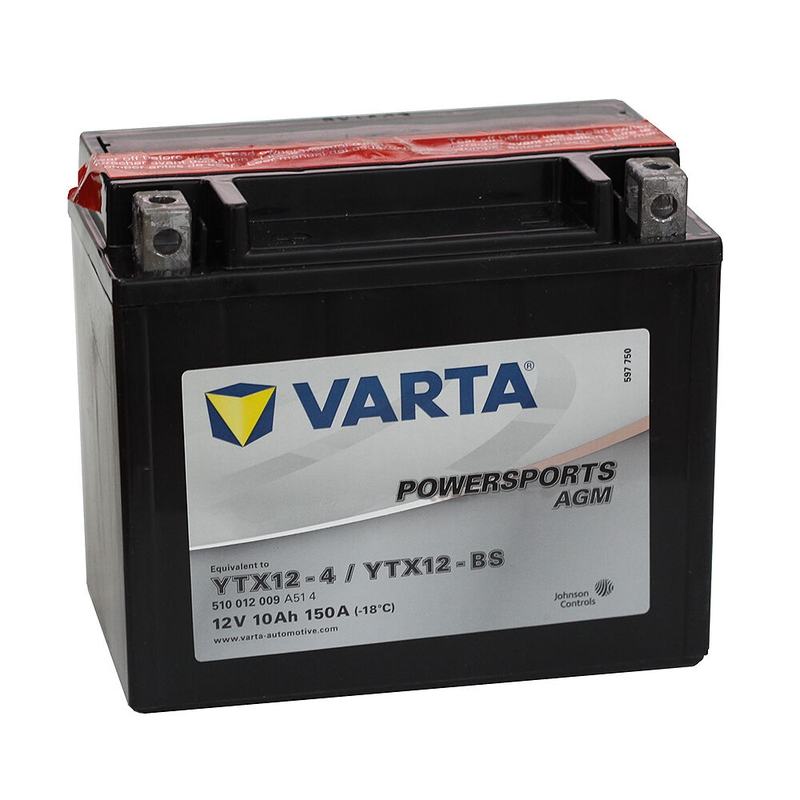 Μπαταρία VARTA 12V/10AH-MOTO LF χωρίς συντήρηση (YTX12-4/YTX12-BS)