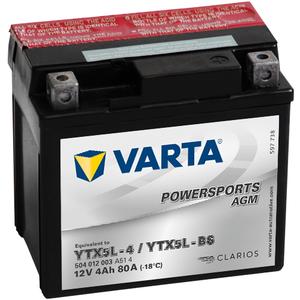 VARTA YTX5L-4/YTX5L-BS 12V/4Ah μπαταρία χωρίς συντήρηση