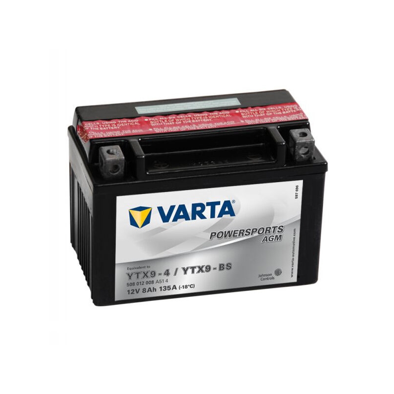 VARTA MOTO LF YTX9-4/YTX9-BS 12V/8AH μπαταρία χωρίς συντήρηση