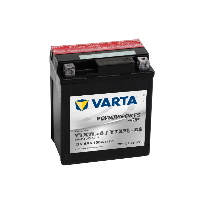 VARTA YTX7L-A/YTX7L-BS 12V/6Ah μπαταρία χωρίς συντήρηση