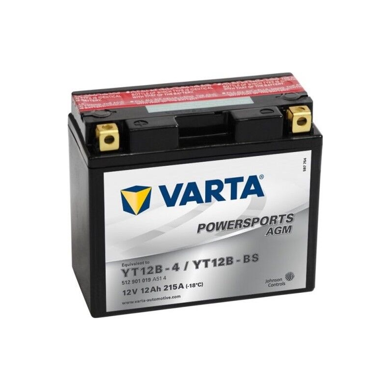 VARTA MOTO LF (YT12B-BS) 12V/12AH μπαταρία χωρίς συντήρηση
