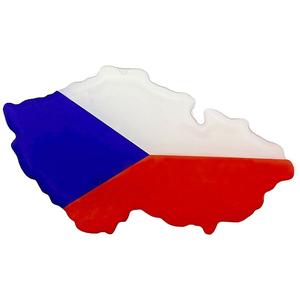 3D αυτοκόλλητος χάρτης της Τσεχικής Δημοκρατίας