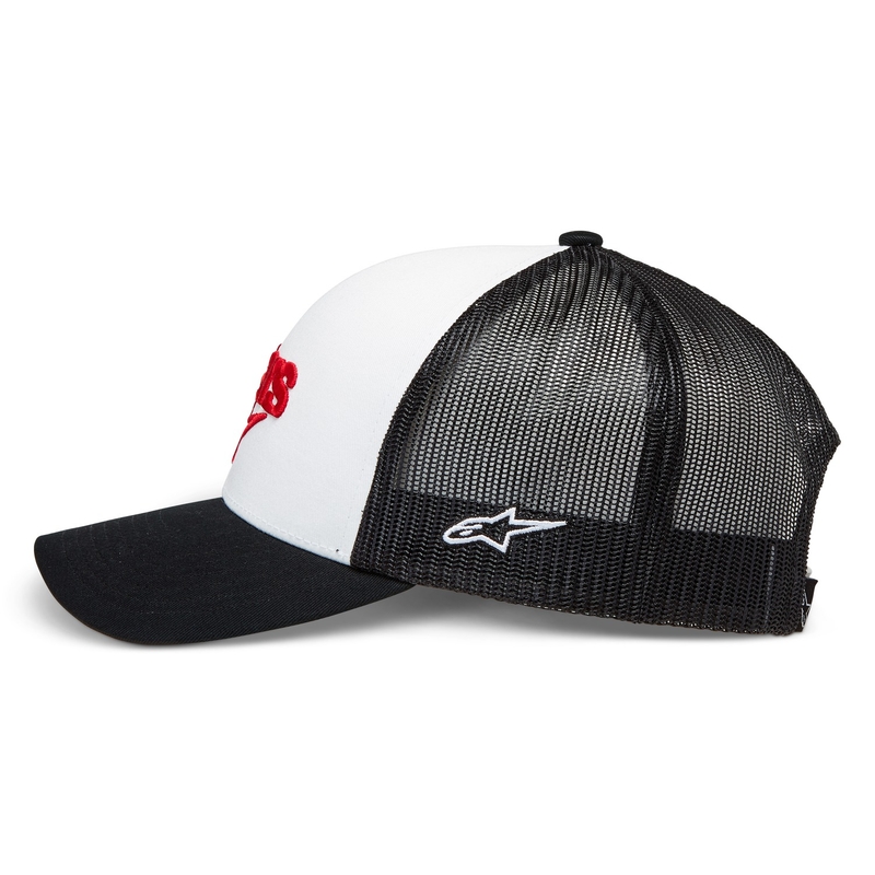 Kšiltovka Alpinestars Pedigree bílo-černo-červená
