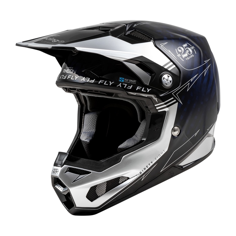 Κράνος Motocross FLY Racing Formula S Carbon μπλε-ασημί
