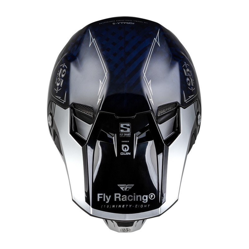 Κράνος Motocross FLY Racing Formula S Carbon μπλε-ασημί
