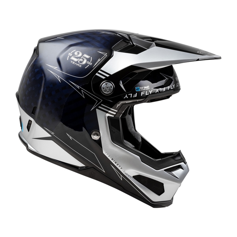 Κράνος Motocross FLY Racing Formula S Carbon μπλε-ασημί