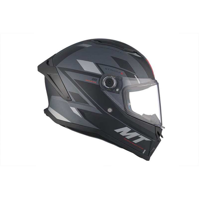 MT Stinger 2 Solid Zivze Black-Grey Matte Integral κράνος μοτοσικλέτας προσφορά
