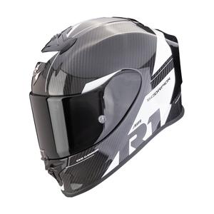 Ενσωματωμένο κράνος Scorpion EXO-R1 EVO Carbon Air Rally μαύρο και λευκό