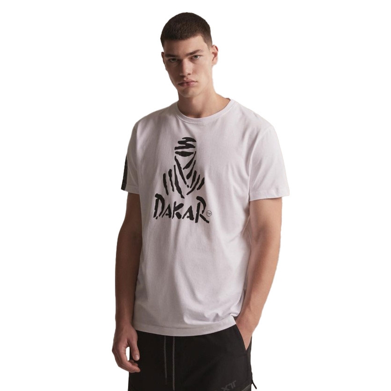 T-shirt DAKAR DKR Logo 123 λευκό προσφορά
