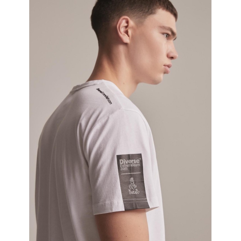 T-shirt DAKAR DKR Logo 123 λευκό προσφορά