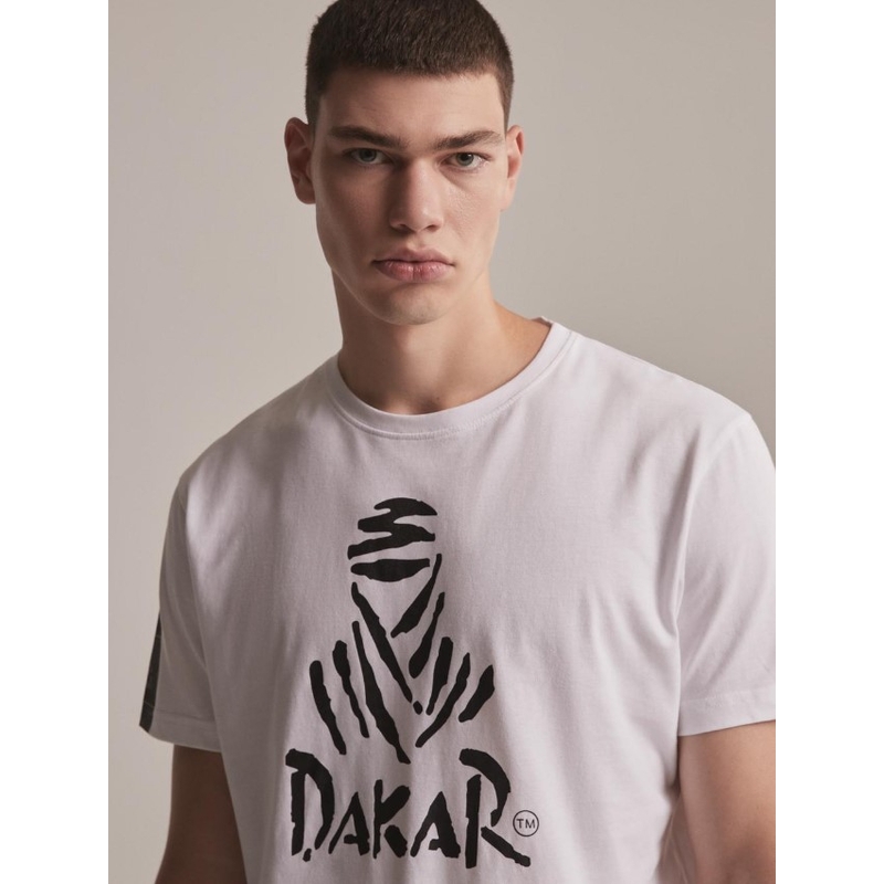 T-shirt DAKAR DKR Logo 123 λευκό προσφορά