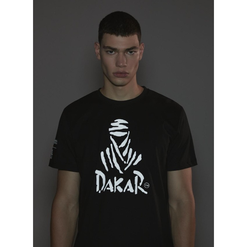 T-shirt DAKAR DKR Logo 123 μαύρο