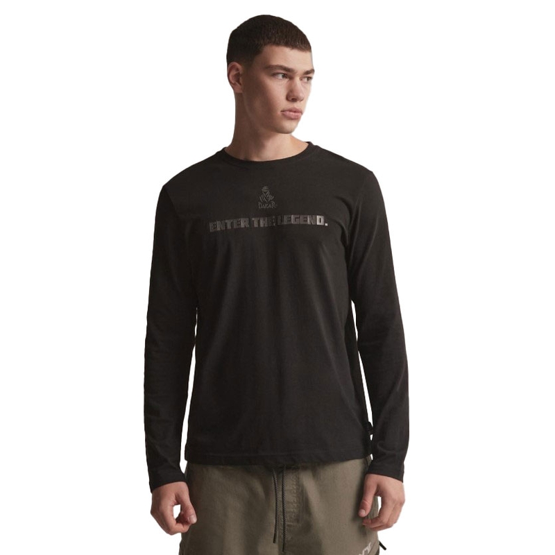 Μακρυμάνικο T-shirt DAKAR DKR LG REF μαύρο