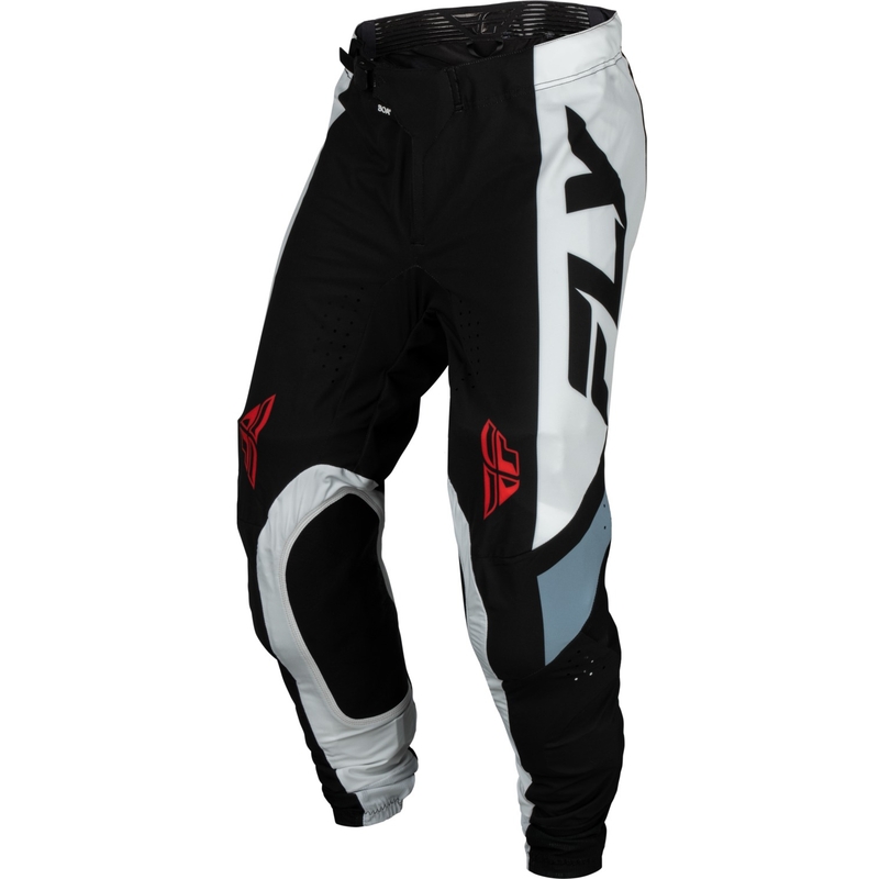 Παντελόνι motocross FLY Racing Lite μαύρο-λευκό-γκρι