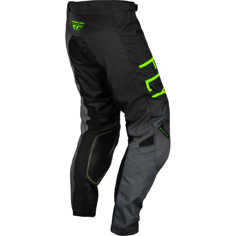 Παιδικό παντελόνι motocross FLY Racing Kinetic Prodigy 2024 μαύρο-φλούο πράσινο-μπλε προσφορά