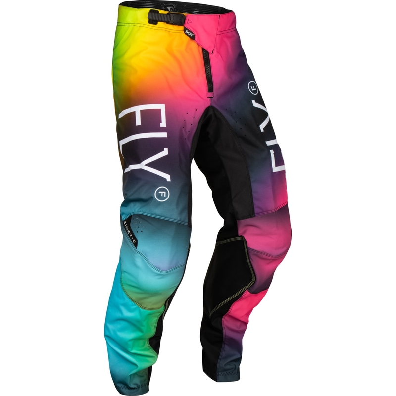 Παιδικό παντελόνι motocross FLY Racing Kinetic Prodigy ροζ-μπλε-φλουορ κίτρινο σε προσφορά