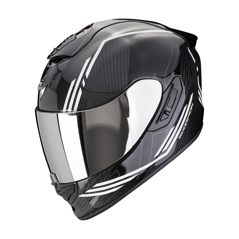 Ολοκληρωμένο κράνος μοτοσικλέτας Scorpion EXO-1400 EVO II CARBON AIR REIKA μαύρο και άσπρο προσφορά
