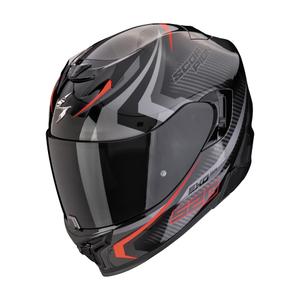 Ακέραιο κράνος μοτοσικλέτας Scorpion EXO-520 EVO AIR TERRA μαύρο-ασημί-κόκκινο