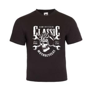 T-shirt RSA American Classic Motorcycles μαύρο