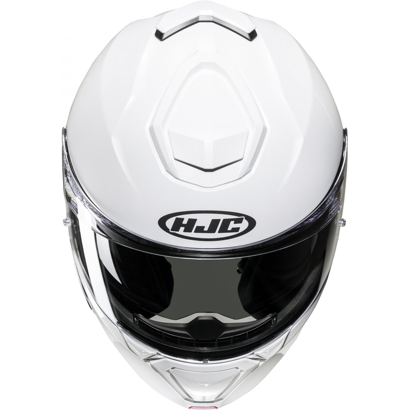 HJC i91 Solid pearl white flip-up κράνος μοτοσικλέτας