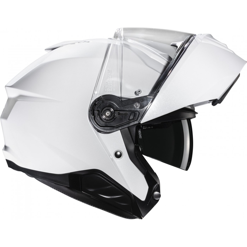 HJC i91 Solid pearl white flip-up κράνος μοτοσικλέτας