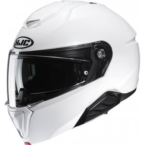 HJC i91 Solid pearl white flip-up κράνος μοτοσικλέτας