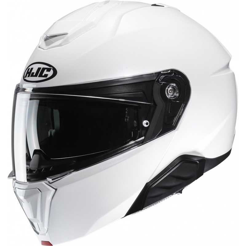 HJC i91 Solid pearl white flip-up κράνος μοτοσικλέτας
