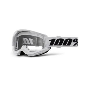 Γυαλιά Motocross 100% STRATA 2 Νέα λευκά (διαφανές plexi)