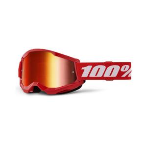Γυαλιά Motocross 100% STRATA 2 Νέα κόκκινα (κόκκινο plexi)