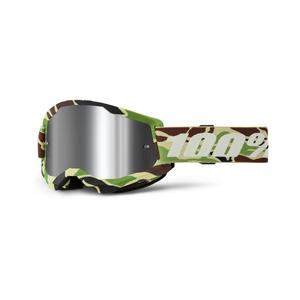 Γυαλιά Motocross 100% STRATA 2 New War Camo πράσινο (ασημί plexi)
