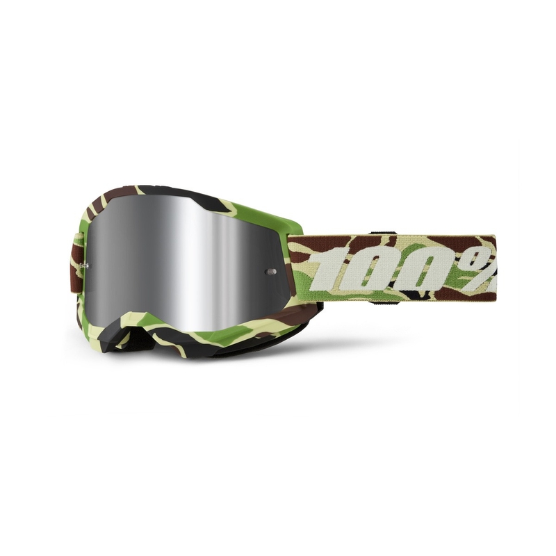 Γυαλιά Motocross 100% STRATA 2 New War Camo πράσινο (ασημί plexi)