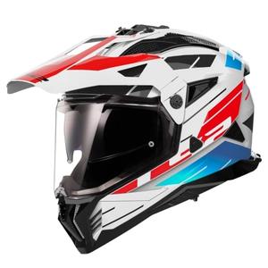 Κράνος μοτοσικλέτας Enduro LS2 MX702 PIONEER II NAMIB λευκό-μπλε-κόκκινο
