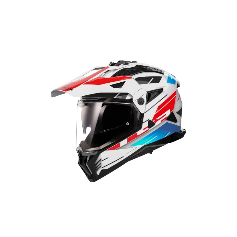 Κράνος μοτοσικλέτας Enduro LS2 MX702 PIONEER II NAMIB λευκό-μπλε-κόκκινο