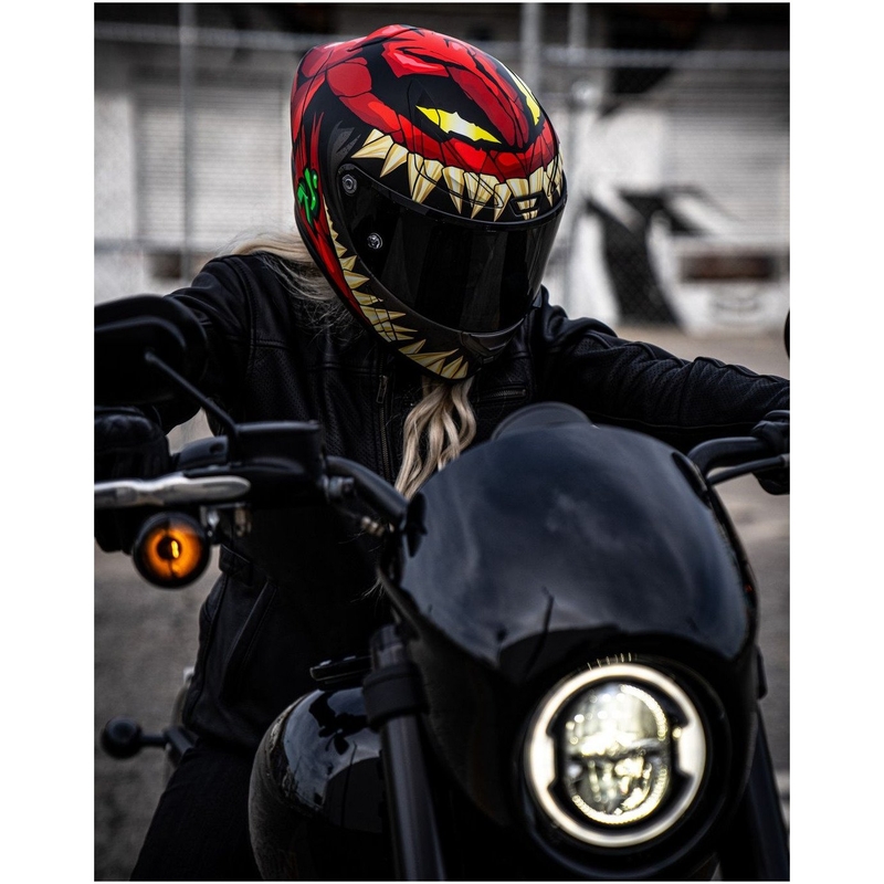 Ολοκληρωμένο κράνος μοτοσικλέτας HJC RPHA 1 Toxin Marvel MC1SF κόκκινο-γκρι-πράσινο προσφορά