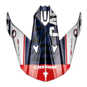 Κάλυμμα κράνους για Cassida Cross Cup Sonic μπλε-λευκό-κόκκινο