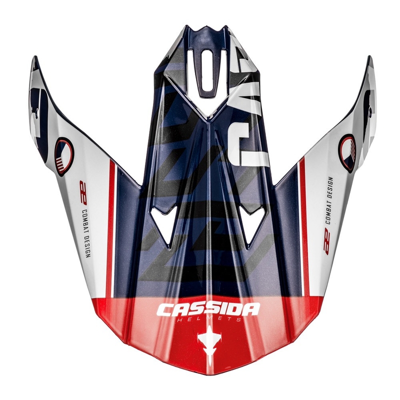 Κάλυμμα κράνους για Cassida Cross Cup Sonic μπλε-λευκό-κόκκινο