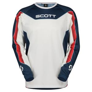 Motocross φανέλα Scott EVO DIRT κόκκινο και λευκό