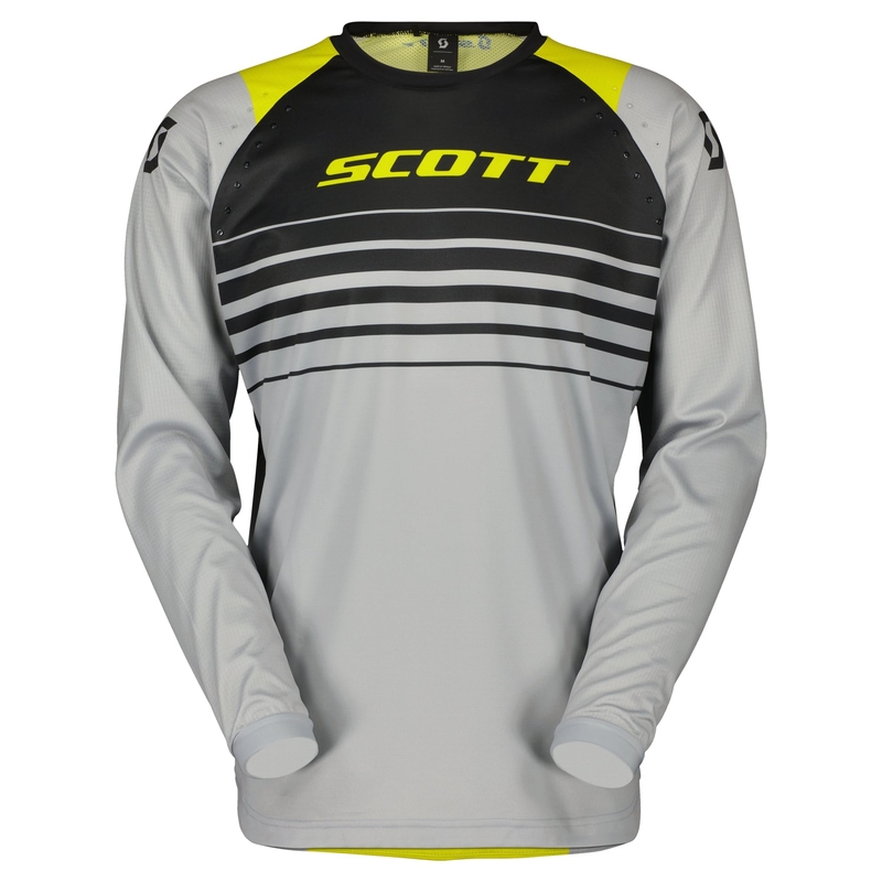 Motocross φανέλα Scott EVO SWAP γκρι-κίτρινο