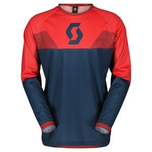 Motocross φανέλα Scott EVO TRACK μπλε-νεοκόκκινο
