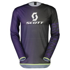 Motocross φανέλα Scott PODIUM PRO μοβ και μέντα