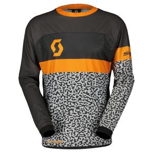Motocross φανέλα Scott X-PLORE SWAP γκρι-πορτοκαλί