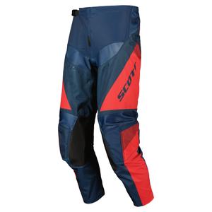 Scott EVO TRACK Παντελόνι Motocross μπλε-νεοκόκκινο